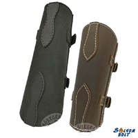 Barna és fekete bőr alkarvédő