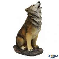  Farkas szobor, ülő, üvöltő