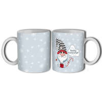 Bögre karácsonyra, csíkos sapkás manó