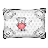 Díszpárna, I love you, 5 szürke maci, szerelmes ajándék