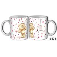 Szerelmes bögre, I love you, sok kicsi szív, maci