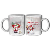 Bögre karácsonyra, hóemberek, nyuszik és Mikulás