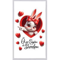 Strandtörölköző, Valentin-nap, Ő az enyém és szeretem, nyuszi lány