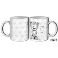 Szerelmes bögre, I love you, borzas maci