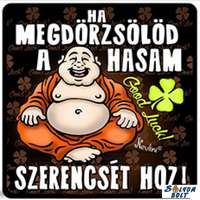 Vicces hűtőmágnes, Ha megdörzsölöd a hasam