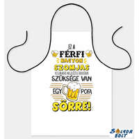 Vicces szakács kötény, Ez a férfi nagyon szomjas