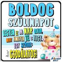 Születésnapi hűtőmágnes, Boldog szülinapot, férfi