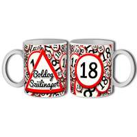 Bögre születésnapra, Boldog 18. 20. 30. 40. 50. 60. szülinapot, táblán