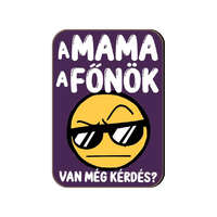 Fa hűtőmágnes, Mama a főnök, van még kérdés?