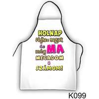 Vicces szakács kötény, Holnap férjhez megyek, de ma még megadom a számom