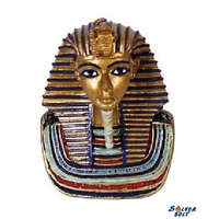  Tutanhamon fej egyiptomi szobor, 5 cm