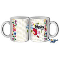 Bögre, Hungary, kalocsai, 2 színben