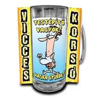 Vicces korsó, Testépítő vagyok, hasra gyúrok