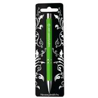  Gravírozott toll, Leghelyesebb pasi, zöld, szerelmes ajándék