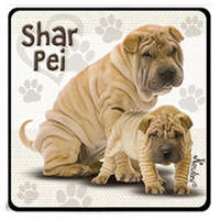 Kutyás hűtőmágnes, Shar Pei