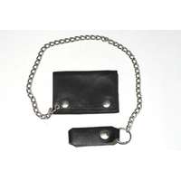 Kis méretű bőr pénztárca, fekete