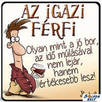 Vicces hűtőmágnes, Az igazi férfi