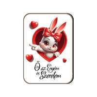 Fa hűtőmágnes, Ő az enyém, lány nyuszi