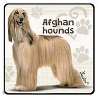 Kutyás hűtőmágnes, Afgán agár