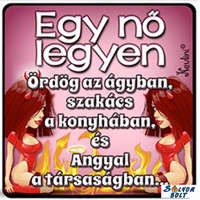 Vicces hűtőmágnes, Egy nő legyen.....