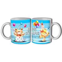 Bögre születésnapra, Boldog szülinapot, maci csomagokkal