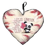 Szív alakú párna, A legszebb érzés, panda maci