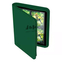 Ultimate Guard Ultimate Guard Zipfolio 160 XenoSkin cipzáras 8-zsebes prémium portfolió album - Zöld