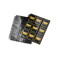 Dragon Shield Dragon Shield Japanese size 18 zsebes kártya tartó mappa lap - 11 lyukú, oldaltöltésű /db - fekete, fényes (db)