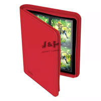 Ultimate Guard Ultimate Guard Zipfolio 160 XenoSkin cipzáras 8-zsebes prémium portfolió album - Piros