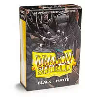  Dragon Shield Matte Black 60 Japanese Size - 62x89mm - Fekete (60db/csomag)