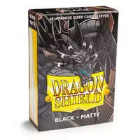 Dragon Shield Matte Black 60 Japanese Size - 62x89mm - Fekete (60db/csomag)