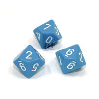 Chessex Chessex D10 Opaque Polyhedral Light Blue/white - D10 dobókocka (db)