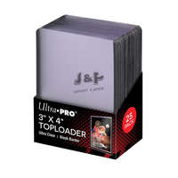 Ultra Pro Ultra Pro toploader kemény tok 3" x 4" Standard színtelen fekete kerettel 35pt - doboz (25 db)