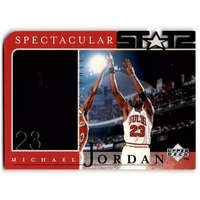 Upper Deck 1998 Upper Deck Michael Jordan Career Collection #22 Michael Jordan/Spectacular Stats 92-93 (enyhén nyomódott)