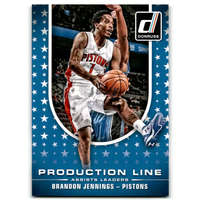 Panini 2014-15 Donruss Production Line Assists #7 Brandon Jennings