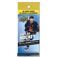 Upper Deck 2021-22 Upper Deck Series 1 Hockey Cello Jumbo Value Fat Pack hokis kártya csomag