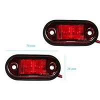 Szélességjelző/helyzetjelző, 12V-24V, piros LA-603R