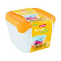 Curver Curver Fresh&go szögletes ételtartó 1,2 L, 3db (182221)
