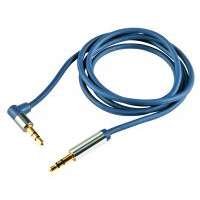 USE USE Audió kábel, 3,5 mm sztereó fém dugó-3,5 mm sztereó fém dugó, 1 m (A 51-1M)