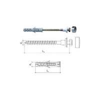 SB WC-rögzítő csavar garnitúra 6 x 80 mm, 2 db/doboz (3962110)