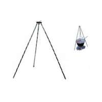 Bogrács állvány tömör fekete 1.2m (16041)