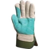 Bőr rakodókesztyű, zöld 10- es (154)