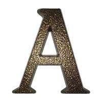  SB alumínium házszám "A" betű barna 10cm (3970011)