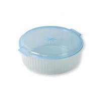 Kör alakú műanyag mikrótál tetővel 2 l (193)