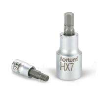 Fortum Fortum bitdugófej, imbusz, 1/2", 61CrV5/S2, mattkróm; 10mm (HX10), 55mm (4700610)