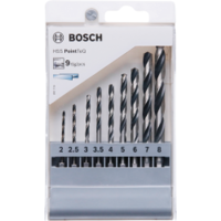 Bosch Bosch HSS PointTeQ HEX fémfúrókészlet - 9 db (2607002826)