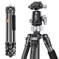K&F CONCEPT K&F Concept X254C4+BH-30 karbon állvány + monopod, 172cm magasság, 12kg teherbírás (KF-09-116)
