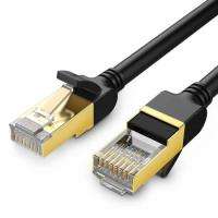 Ugreen Ugreen Ethernet patchcord kábel RJ45 Cat 7 STP LAN 10Gbps 10m fekete (11273)