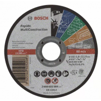 Bosch Bosch Darabolótárcsa, egyenes, Rapido Multi Construction 115 mm x 1.0 mm x 22.23 mm (2608602384)