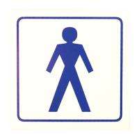  SB tábla műanyag 13x13cm férfi WC szimbólum (3970109)